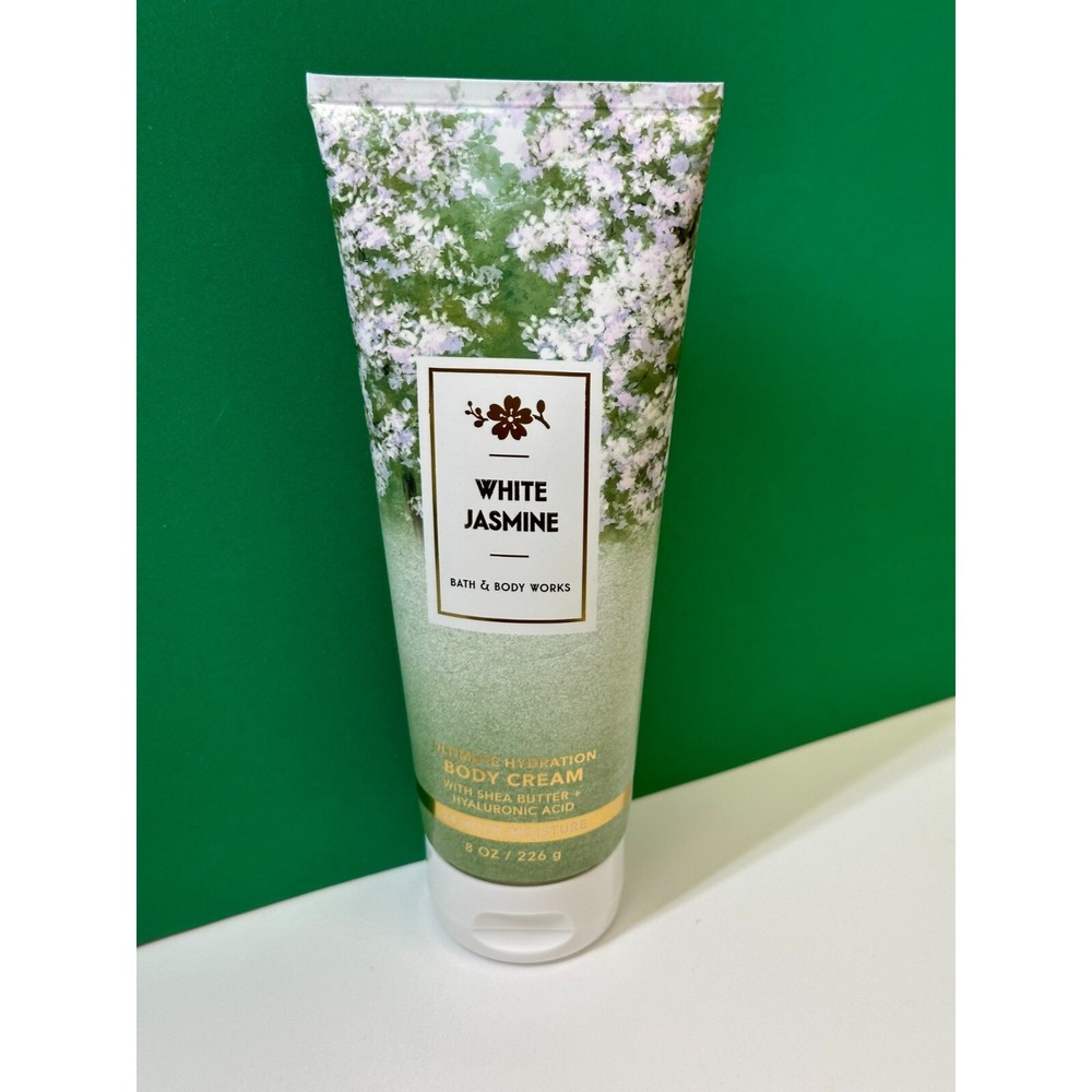 Bath & Body Works "WHITE JASMINE" Ultimate Hydration Body Cream 8 oz